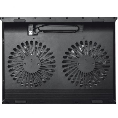Trust 20104 Base de refrigeración para portátiles con 2 ventiladores LED azul hasta 17.3 pulgadas
